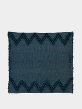 House of Capricorn Handmade Sofia Green Mixed Recycled Fibres Cushion
