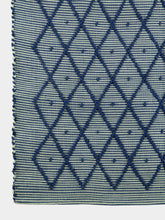 House of Capricorn Handmade Sofia Blue Mixed Recycled Fibres Rug