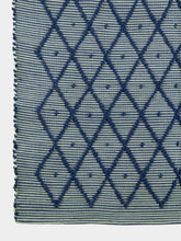 House of Capricorn Handmade Sofia Blue Mixed Recycled Fibres Rug
