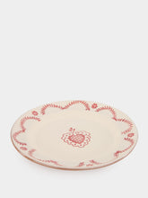 House of Capricorn Hand-Painted Viana Red Sandstone Dinner Plate