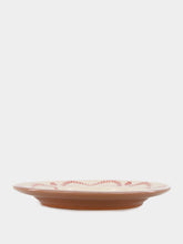 House of Capricorn Hand-Painted Viana Red Sandstone Dinner Plate