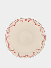 House of Capricorn Hand-Painted Viana Red Sandstone Soup Plate