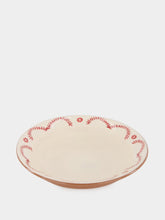 House of Capricorn Hand-Painted Viana Red Sandstone Soup Plate