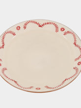 House of Capricorn Hand-Painted Viana Red Sandstone Soup Plate