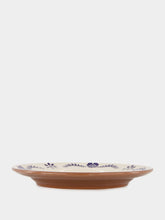 House of Capricorn Hand-Painted Viana Blue Sandstone Dinner Plate