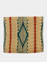 House of Capricorn Handmade Coruche Natural and Multicoloured Reed Abat Jour