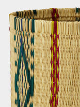 House of Capricorn Handmade Coruche Natural and Multicolour Reed Small Lampshade