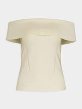 Zimmermann Matchmaker Off-Shoulder Cream Top