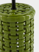 House of Capricorn Cesta Green Ceramic Lamp Base