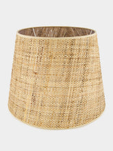 House of Capricorn Cesta Natural Vinyl Wicker Effect Abat Jour