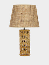 House of Capricorn Cesta Natural Vinyl Wicker Effect Abat Jour