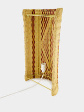 House of Capricorn Handmade Coruche Natural and Multicolour Reed Wall Lamp