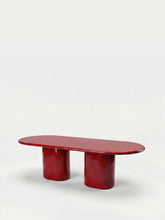 House of Capricorn Amendoeira Red Lacquered Wood Dining Table