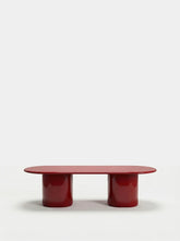 House of Capricorn Amendoeira Red Lacquered Wood Dining Table