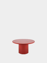 House of Capricorn Amendoeira Red Lacquered Wood Round Dining Table