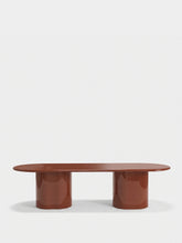 House of Capricorn Amendoeira Brick Lacquered Wood Large Dining Table