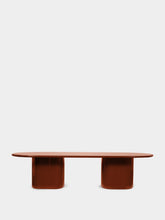 House of Capricorn Amendoeira Brick Lacquered Wood Dining Table