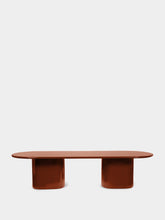 House of Capricorn Amendoeira Brick Lacquered Wood Dining Table