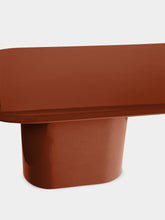 House of Capricorn Amendoeira Brick Lacquered Wood Dining Table