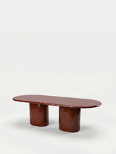 House of Capricorn Amendoeira Brick Lacquered Wood Dining Table