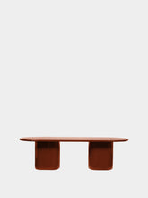 House of Capricorn Amendoeira Brick Lacquered Wood Dining Table