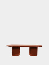 House of Capricorn Amendoeira Brick Lacquered Wood Dining Table