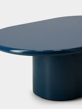 House of Capricorn Amendoeira Petrol Blue Lacquered Wood Coffee Table