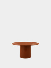 House of Capricorn Amendoeira Brick Lacquered Wood Round Dining Table
