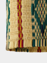 House of Capricorn Handmade Coruche Natural and Multicolour Reed Ceiling Lamp