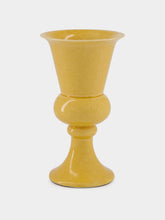 House of Capricorn Florbela Yellow Ceramic Medium Vase