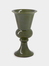 House of Capricorn Florbela Green Ceramic Medium Vase
