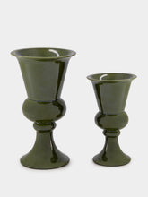 House of Capricorn Florbela Green Ceramic Medium Vase