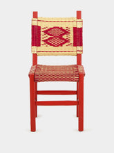 House of Capricorn Handmade Coruche Bordeaux Wood and Reed Dining Chair