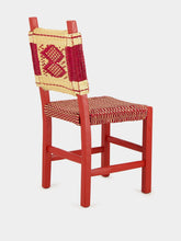 House of Capricorn Handmade Coruche Bordeaux Wood and Reed Dining Chair