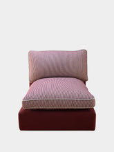 House of Capricorn Dinis Bordeaux Linen Central Module Sofa