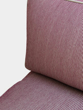 House of Capricorn Dinis Bordeaux Linen and Wood Sofa