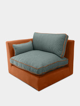 House of Capricorn Dinis Brick Linen Left Arm Module Sofa
