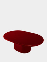 House of Capricorn Amendoeira Red Lacquered Wood Coffee Table