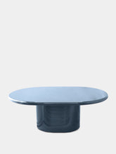 House of Capricorn Amendoeira Petrol Blue Lacquered Wood Coffee Table