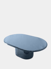 House of Capricorn Amendoeira Petrol Blue Lacquered Wood Coffee Table