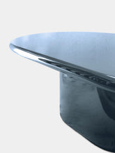 House of Capricorn Amendoeira Petrol Blue Lacquered Wood Coffee Table