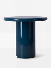 House of Capricorn Amendoeira Petrol Blue Lacquered Wood Side Table