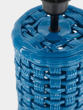 House of Capricorn Cesta Blue Ceramic Lamp Base