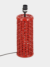 House of Capricorn Cesta Red Ceramic Lamp Base