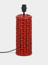 House of Capricorn Cesta Red Ceramic Lamp Base