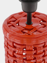 House of Capricorn Cesta Red Ceramic Lamp Base