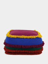House of Capricorn Handmade Barrocal Multicoloured Wool Ottoman
