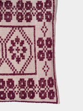 House of Capricorn Handmade Inês Bordeaux Cotton Linen Cushion
