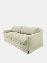 House of Capricorn Carlos Natural Linen and Wood Sofa