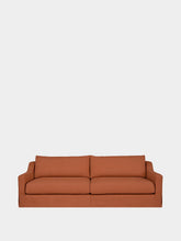 House of Capricorn Manuel Brick Linen Three-Seater Sofa